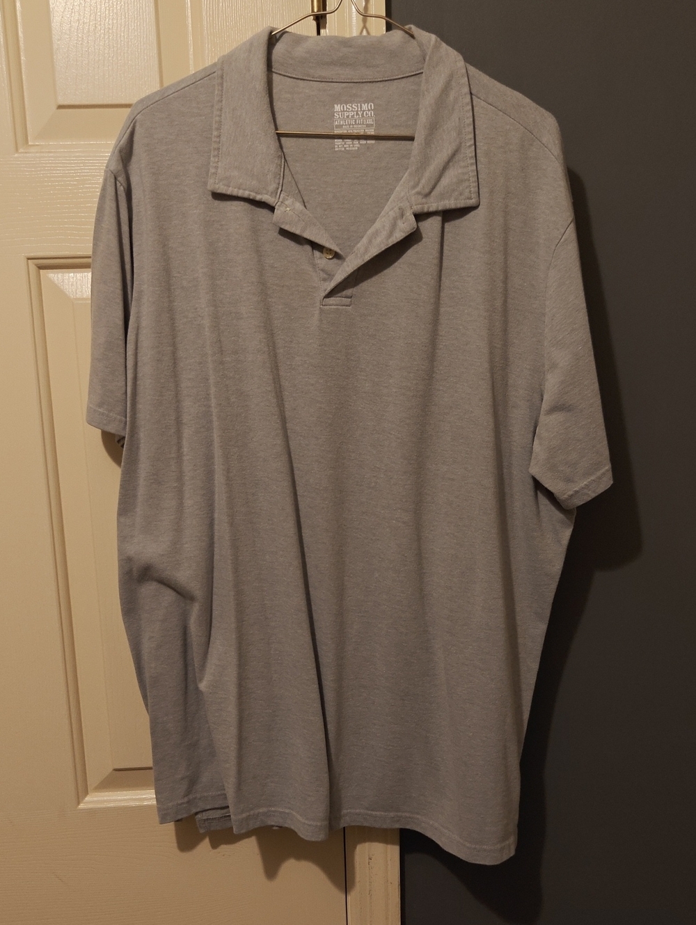 Mossimo Supply Co. Light Gray Short-Sleeve Polo